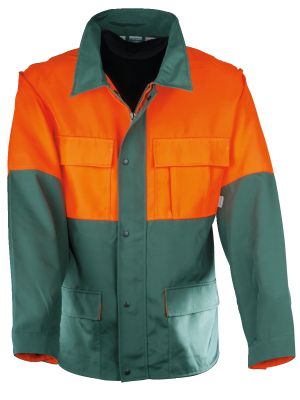 Forestry jacket forest jacket green orange size 50/52