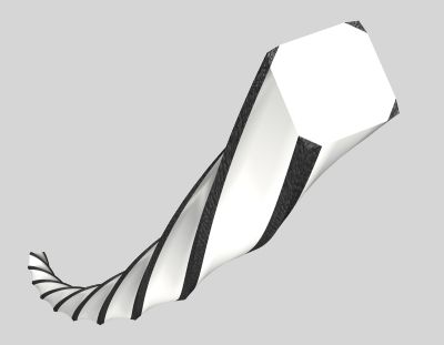 Nylonfaden Hybrid Twist Alucut 4-Kant gedreht 2,7 mm 15 m